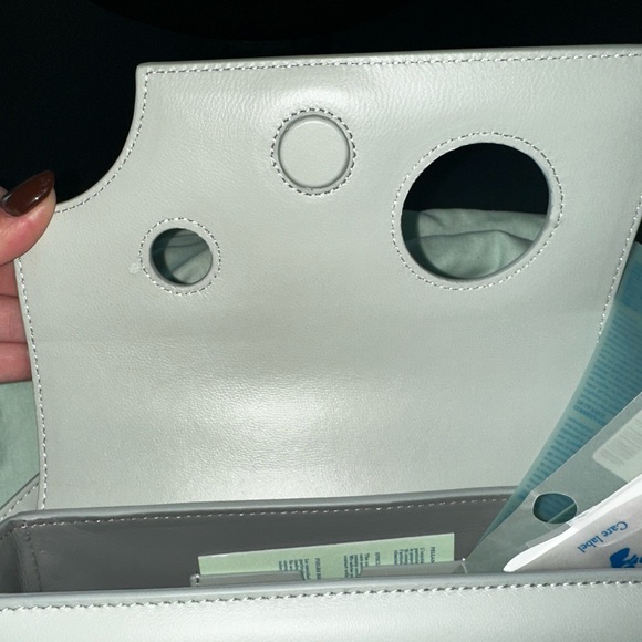 OFF WHITE Leather Burrow 22 Shoulder Bag - Picture 8 of 13